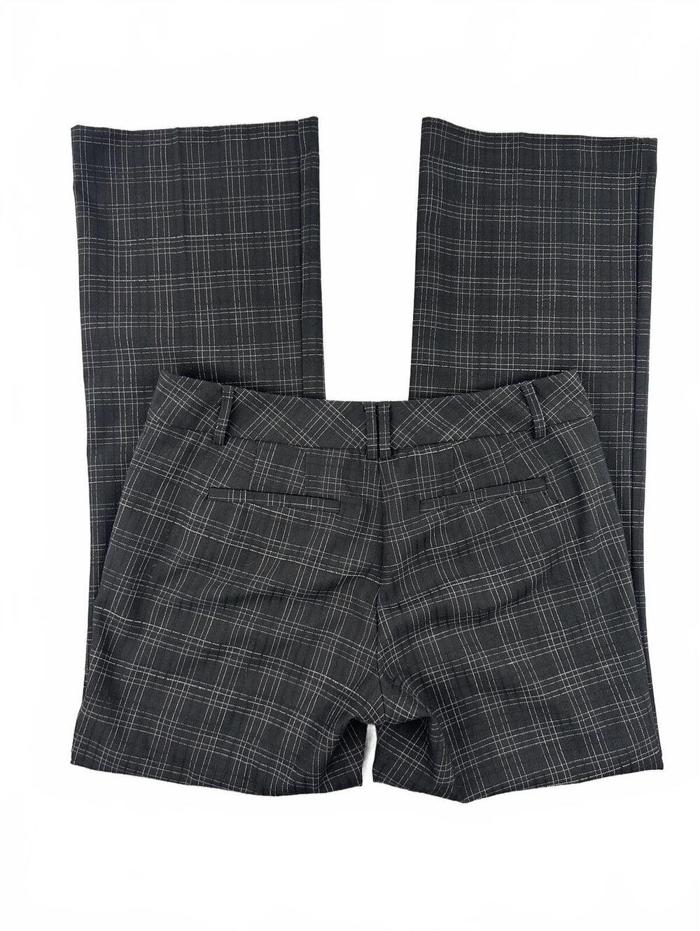 New York & Company Stretch Plaid Flared Pants